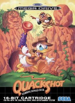 Capa de Quackshot Starring Donald Duck ~ Quackshot I Love Donald Duck Guruzia Ou No Hihou