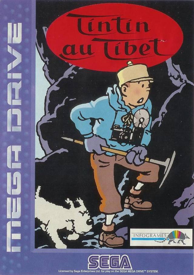 Capa de Tintin In Tibet