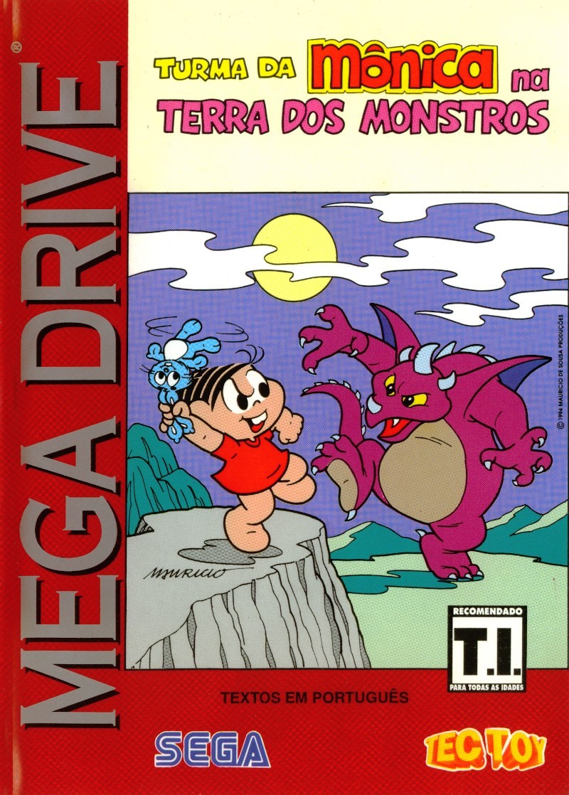 Capa de Turma Da Mônica Na Terra Dos Monstros
