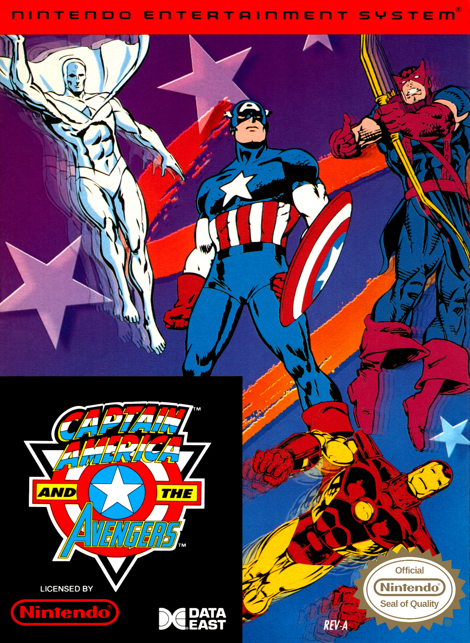 Capa de Captain America And The Avengers
