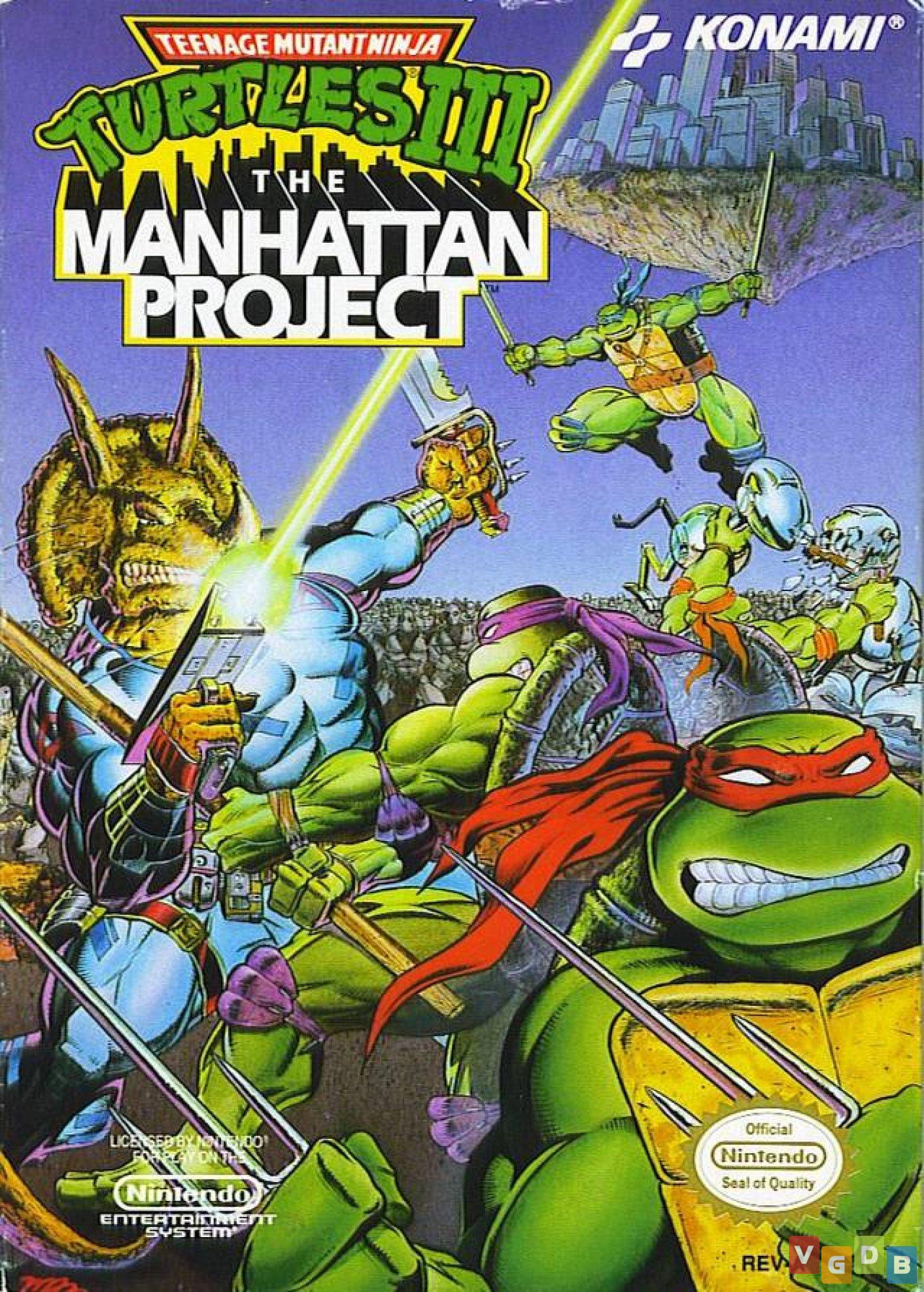 Capa de Teenage Mutant Ninja Turtles Iii The Manhattan Project