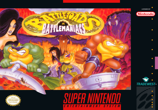 Capa de Battletoads In Battlemaniacs