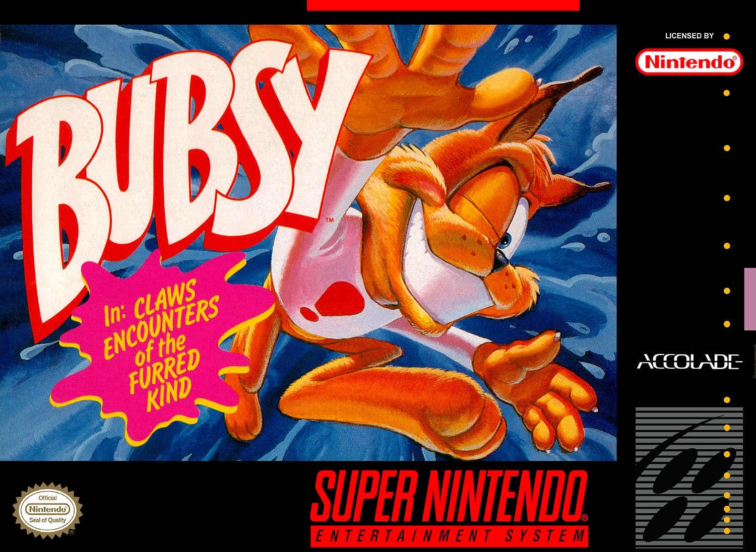 Capa de Bubsy In Claws Encounters Of The Furred Kind