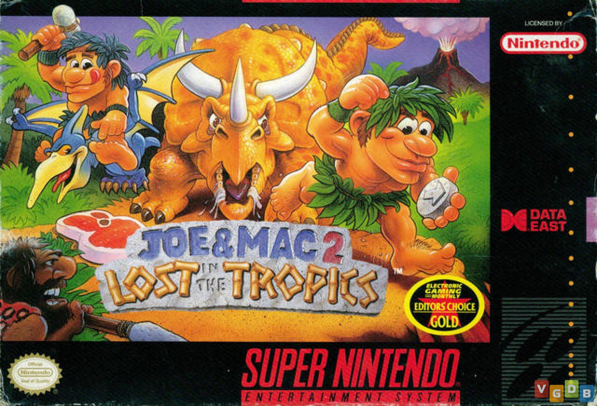 Capa de Joe & Mac 2: Lost In The Tropics