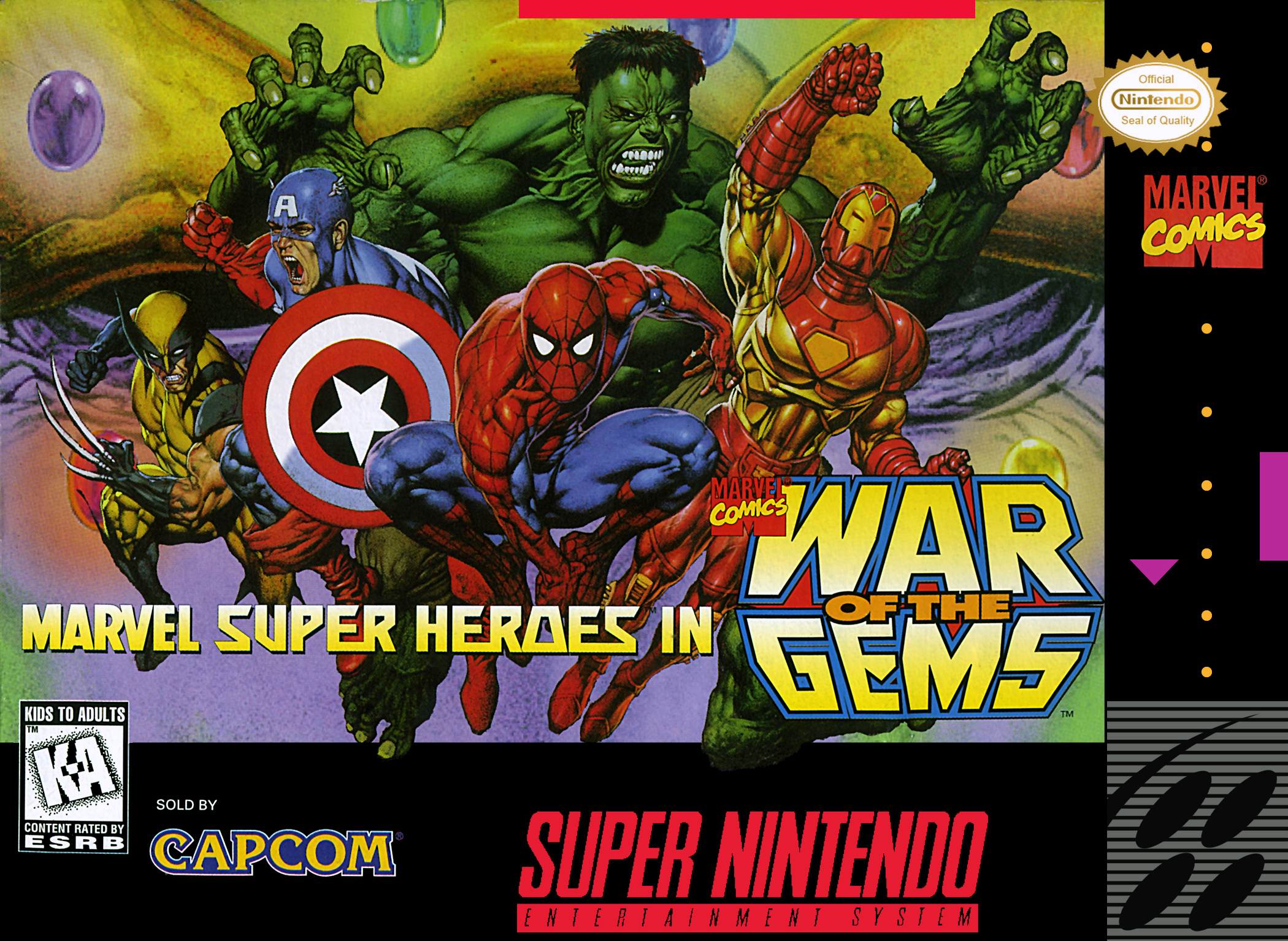 Capa de Marvel Super Heroes War Of The Gems