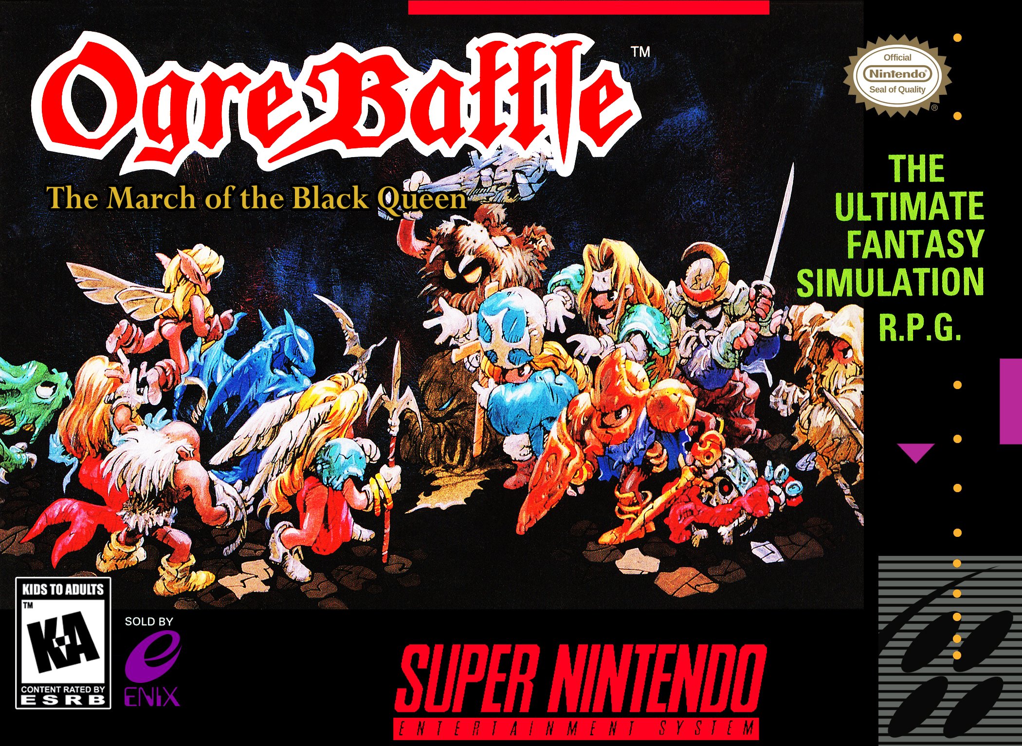 Capa de Ogre Battle: The March Of The Black Queen